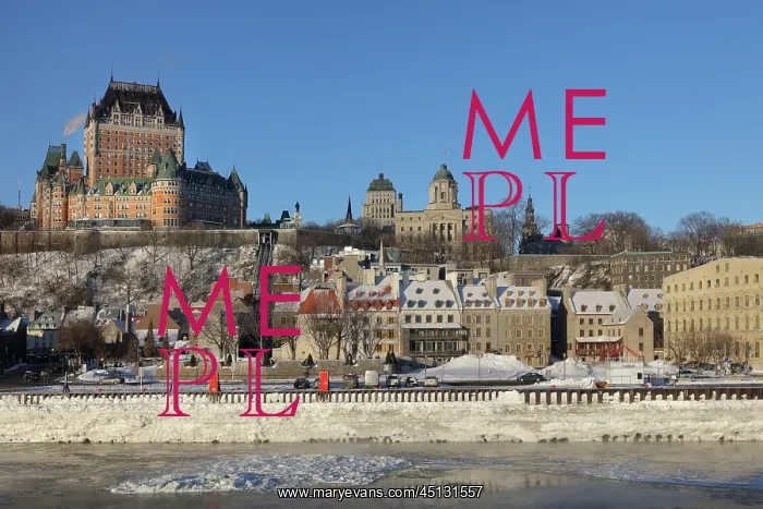 : Chateau Frontenac and Petit Champlain, Quebec : Chateau Frontenac and Petit Champlain, Quebec