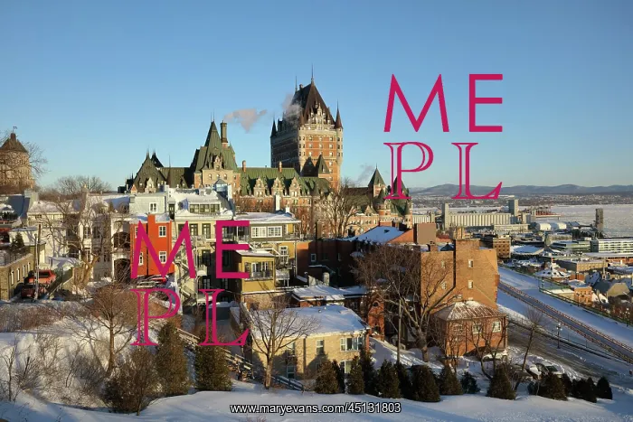 : Chateau Frontenac and Upper Town, Quebec City : Chateau Frontenac and Upper Town, Quebec City