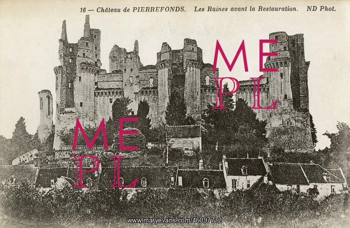 : The Chateau de Pierrefonds - prior to restoration : The Chateau de Pierrefonds - prior to restoration