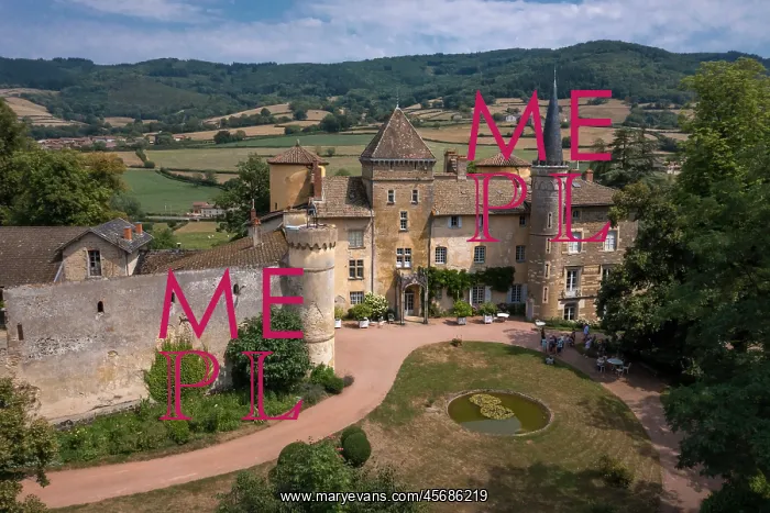 : Chateau de Saint-Point, Saint-Point, Beaujolais, France : Chateau de Saint-Point, Saint-Point, Beaujolais, France