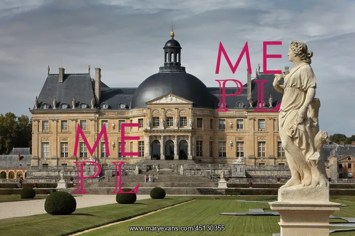 : Chateau de Vaux-le-Vicomte, Maincy, Seine-et-Marne, France : Chateau de Vaux-le-Vicomte, Maincy, Seine-et-Marne, France