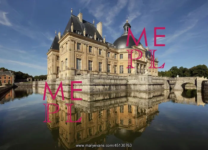 : Chateau de Vaux-le-Vicomte, Maincy, Seine-et-Marne, France : Chateau de Vaux-le-Vicomte, Maincy, Seine-et-Marne, France