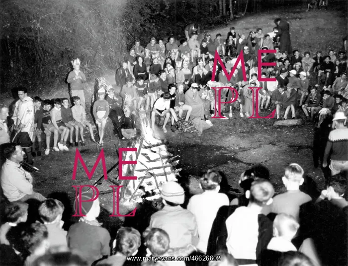  : Chatham, Buckmore Park, Camp Fire c1965