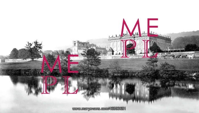  : Chatsworth House, from the River c1870