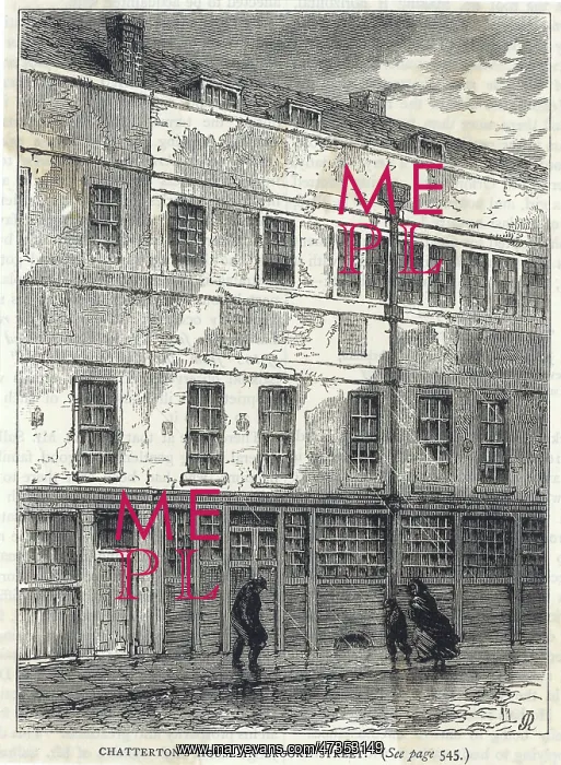 : CHATTERTON'S LONDON HOME : CHATTERTON'S LONDON HOME
