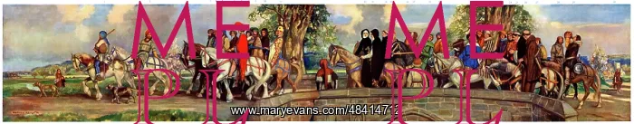 : Chaucer's Canterbury Pilgrims on the road : Chaucer's Canterbury Pilgrims on the road