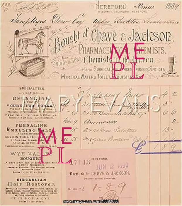  : CHAVE & JACKSON BILL