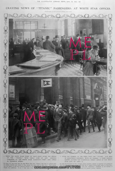 : Checking for news of the Titanic disaster : Checking for news of the Titanic disaster