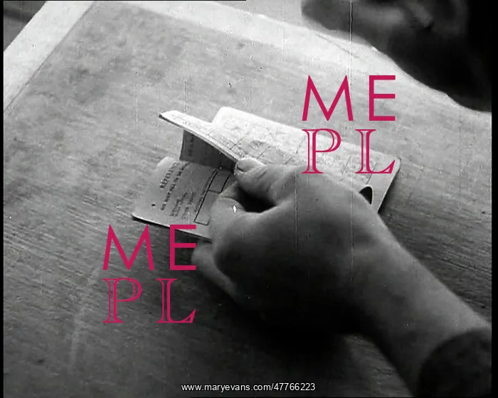 : Someone Checking a Ration Book : Someone Checking a Ration Book