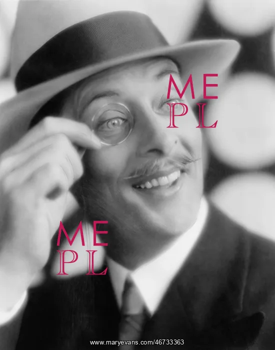 : Cheerful man with monocle : Cheerful man with monocle