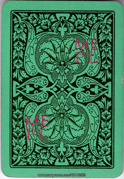  : Cheery Families, design on back of card