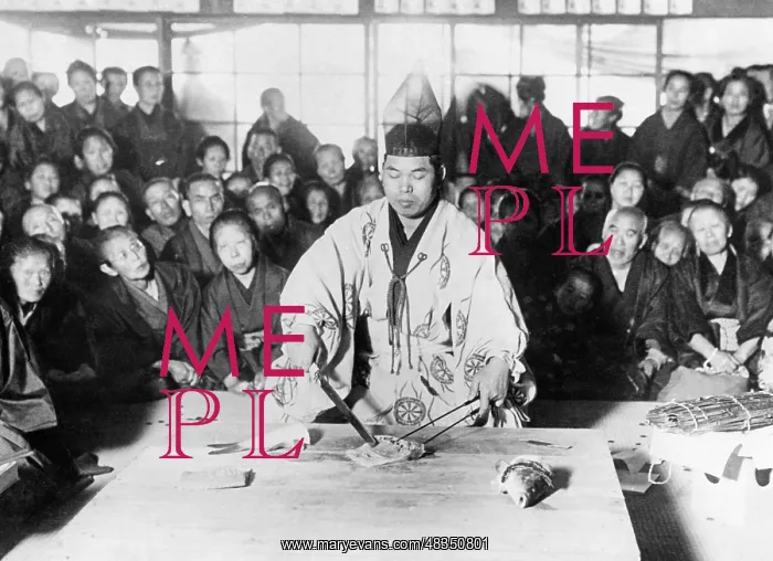 : Chef in front of an audience, 1933 : Chef in front of an audience, 1933