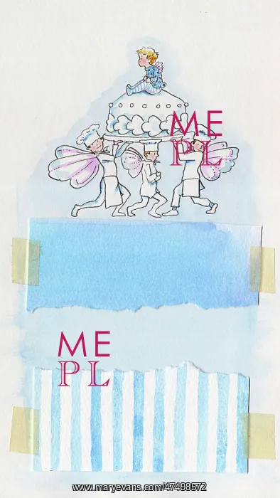 : Three chef fairies carrying a cake : Three chef fairies carrying a cake