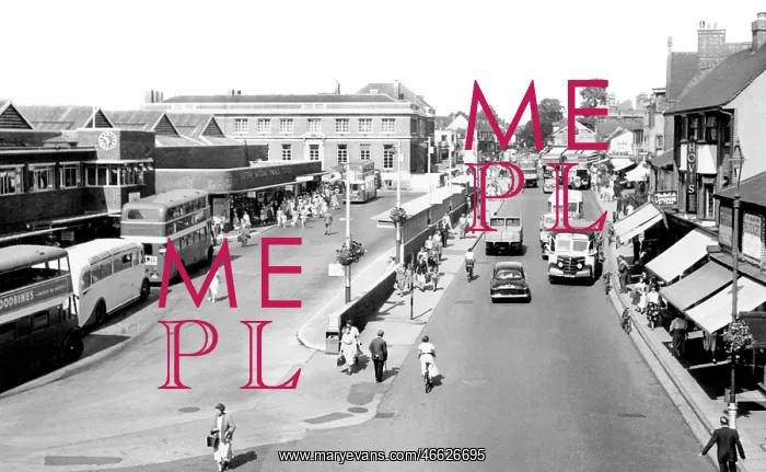  : Chelmsford, the Bus Station c1955