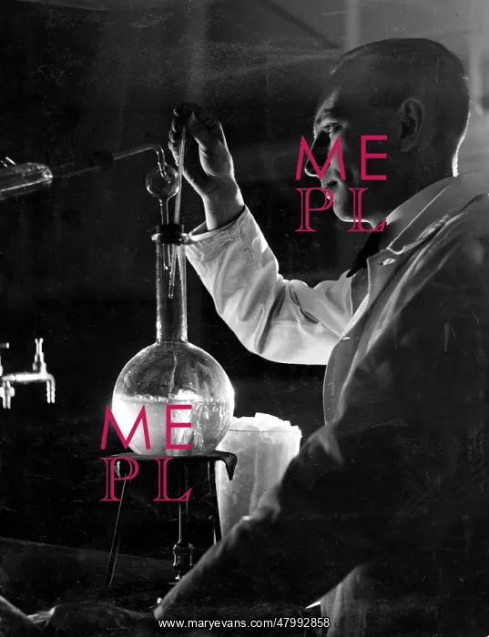 : Chemist at work in a laboratory : Chemist at work in a laboratory