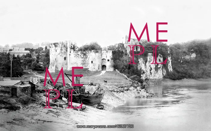  : Chepstow, the Castle from the Bridge 1893