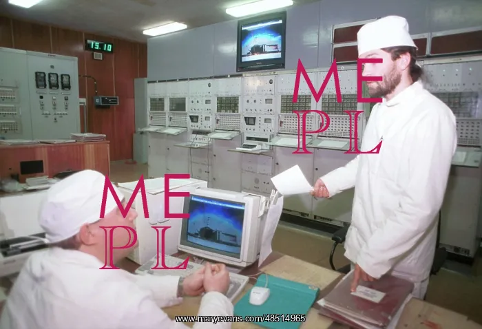 : Chernobyl Nuclear Power Plant radiation control panel, 1996 : Chernobyl Nuclear Power Plant radiation control panel, 1996