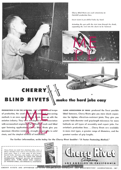 : Cherry Rivets - Cherry Blind Rivets : Cherry Rivets - Cherry Blind Rivets