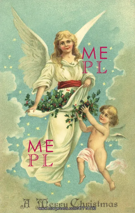: Cherub and Angel in Sky : Cherub and Angel in Sky