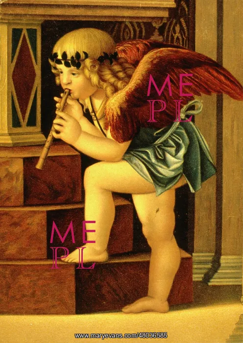  : Cherub playing a pipe