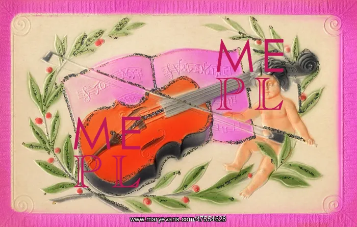  : Cherub playing the violin. To My Valentine