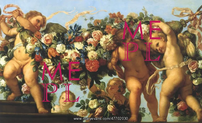 : Cherubs Carry Garland : Cherubs Carry Garland