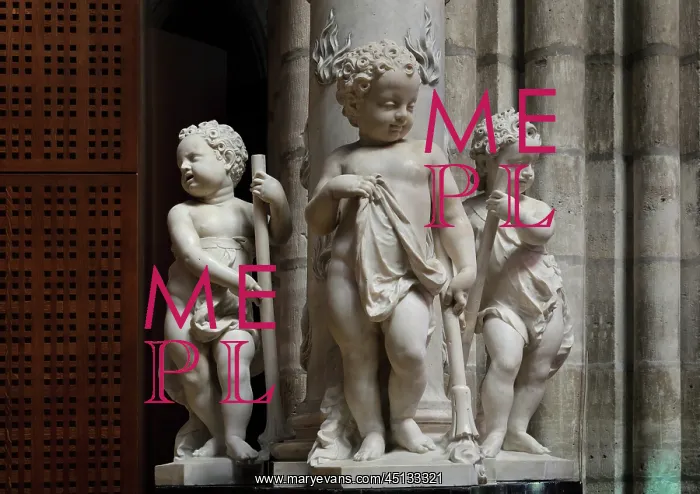 : Cherubs, Royal tombs, Basilique Saint-Denis, Saint-Denis : Cherubs, Royal tombs, Basilique Saint-Denis, Saint-Denis