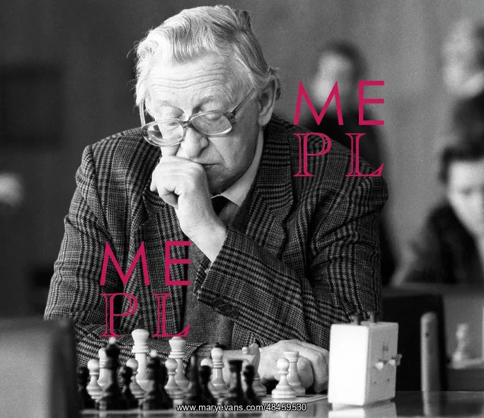 : Chess grandmaster Vasily Smyslov, 1992 : Chess grandmaster Vasily Smyslov, 1992