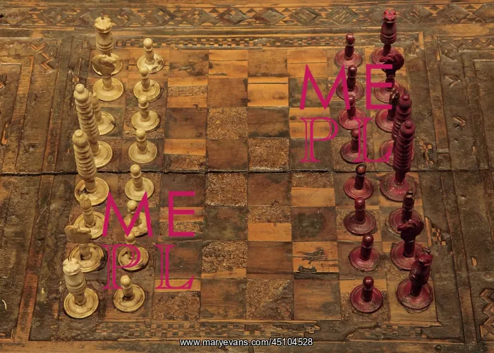 : Chess set, Palacio de los Olvidados, Granada : Chess set, Palacio de los Olvidados, Granada
