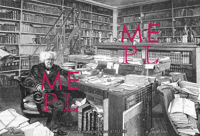 : CHEVREUL, IN HIS STUDY : CHEVREUL, IN HIS STUDY