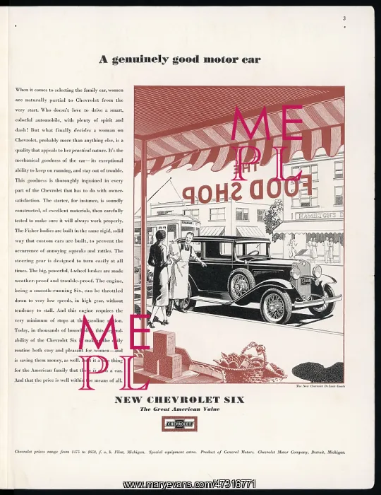: CHEVROLET SIX 1931 : CHEVROLET SIX 1931