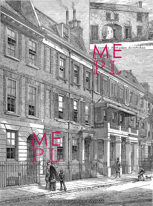 : Cheyne Row, Chelsea, 1881 : Cheyne Row, Chelsea, 1881