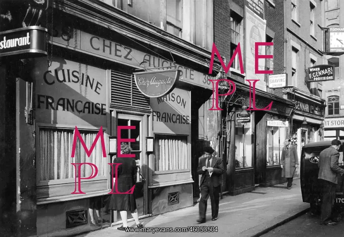 : Chez Auguste on Old Compton Street, Soho : Chez Auguste on Old Compton Street, Soho