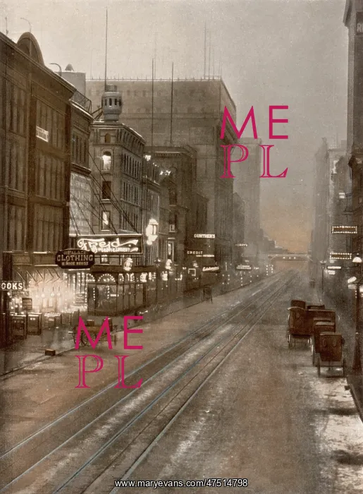 : Chicago by night 1911 : Chicago by night 1911