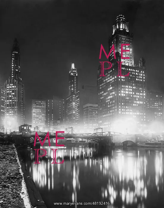 : Chicago by night, 1935 : Chicago by night, 1935