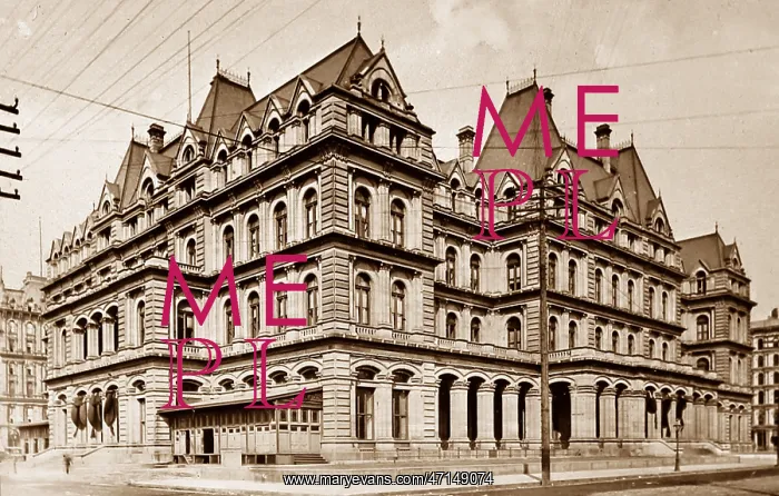  : Chicago Post Office - hand coloured when published -