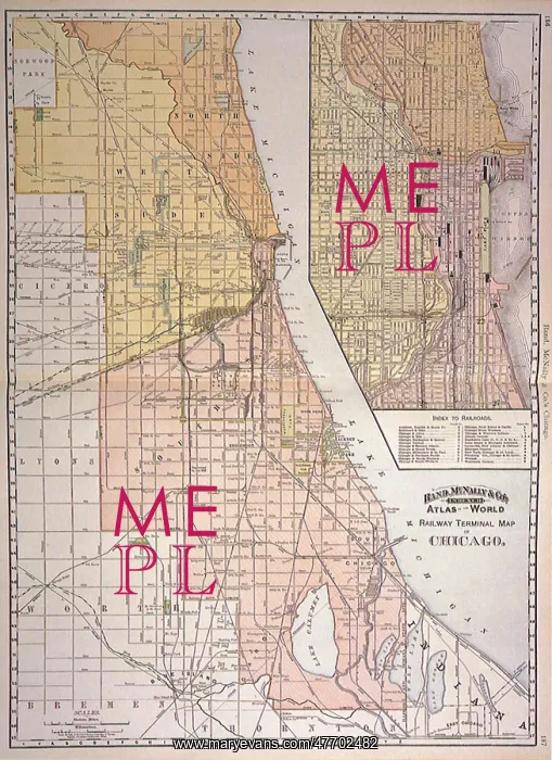  : Chicago Railway Map 1887