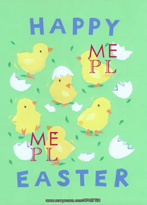 : Chicks with broken shells - Happy Easter : Chicks with broken shells - Happy Easter