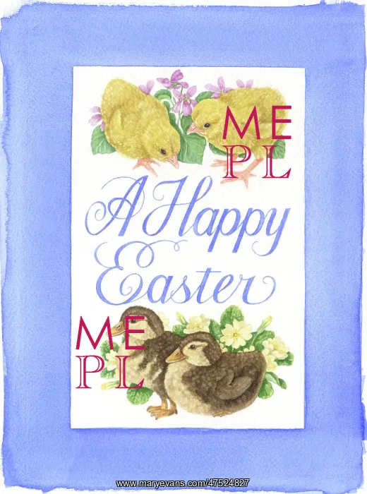 : Chicks and ducklings with Happy Easter : Chicks and ducklings with Happy Easter