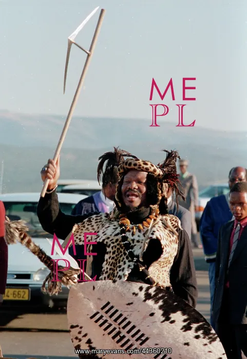 : Chief Buthelezi, in Ulundi : Chief Buthelezi, in Ulundi