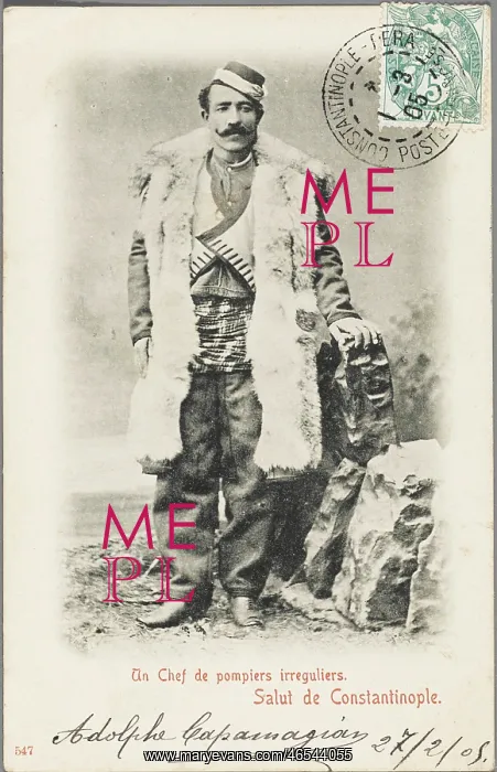 : A Chief of the irregular firemen, Istanbul : A Chief of the irregular firemen, Istanbul