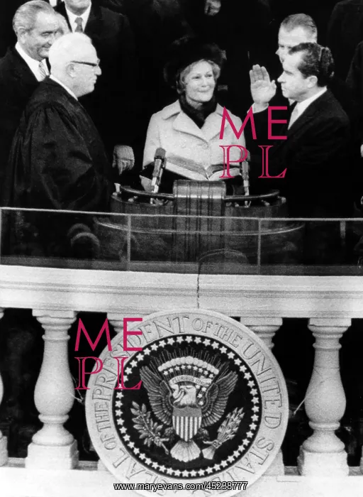 : Chief Justice Earl Warren (left, with outgoing ? : Chief Justice Earl Warren (left, with outgoing ?