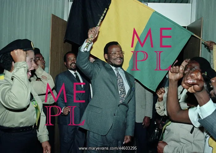 : Chief Mangosuthu Gatsha Buthelezi surrounded by : Chief Mangosuthu Gatsha Buthelezi surrounded by