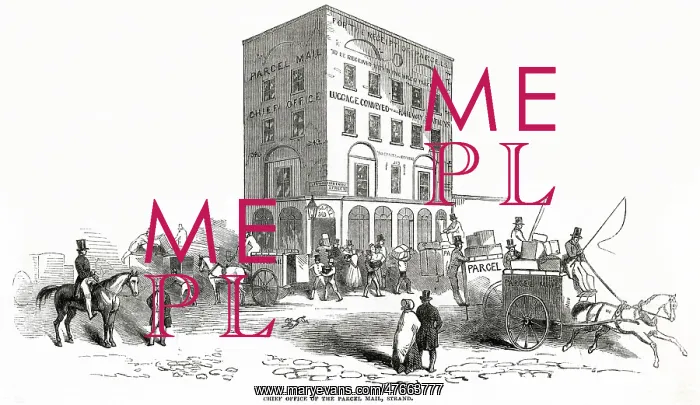 : Chief office of the parcel mail 1849 : Chief office of the parcel mail 1849