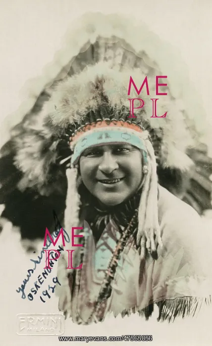: Chief Oskenonton, Mohawk tribe, Canada : Chief Oskenonton, Mohawk tribe, Canada