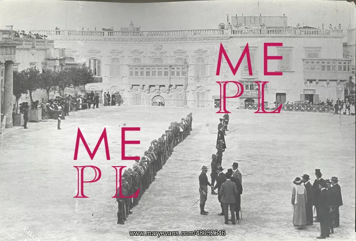  : Chief Scout inspecting scout troops, Valletta, Malta