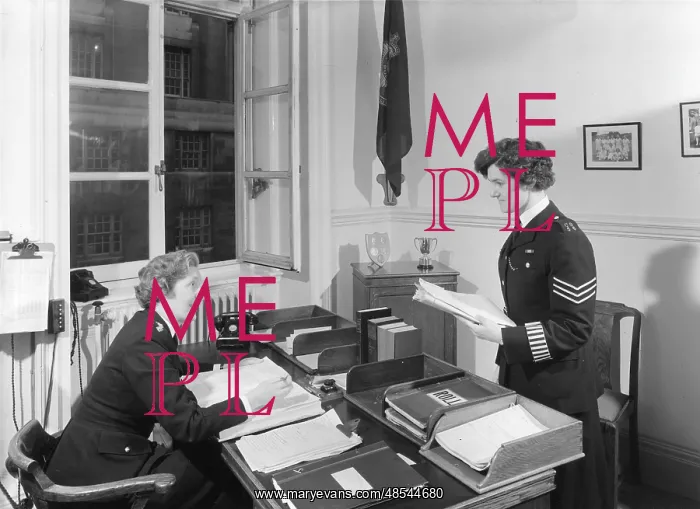 : Chief Superintendent Winifred Barker in her office : Chief Superintendent Winifred Barker in her office