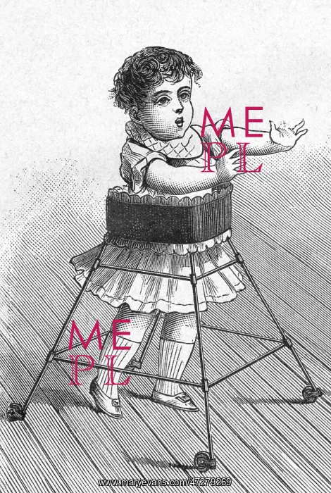 : CHILD IN BABY-WALKER : CHILD IN BABY-WALKER