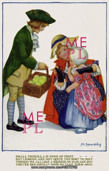 : Child & basket of lamons : Child & basket of lamons