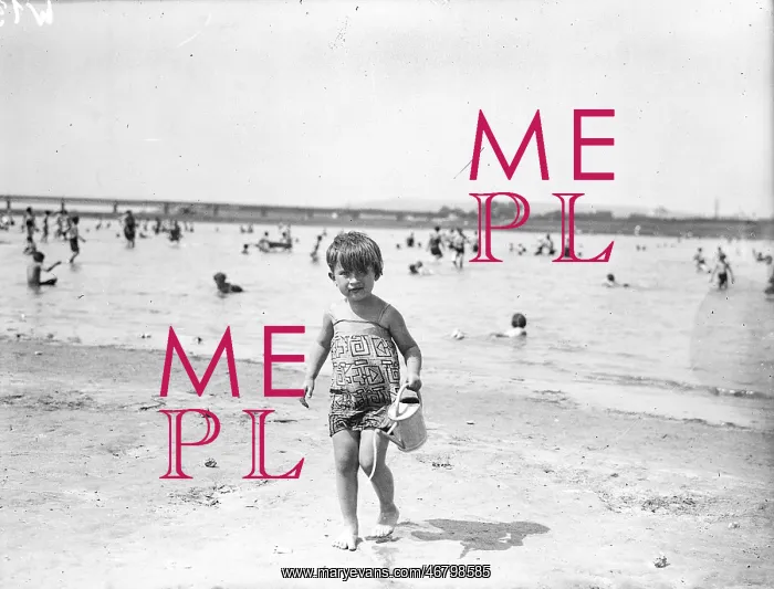: Child bathing at the Danube beach : Child bathing at the Danube beach